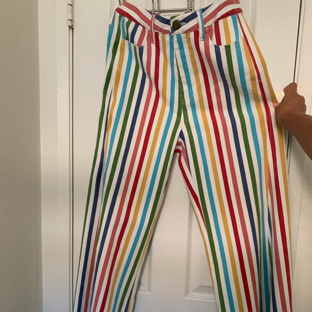 BRAND NEW CONDITION Bell bottom Rainbow Jean Pants